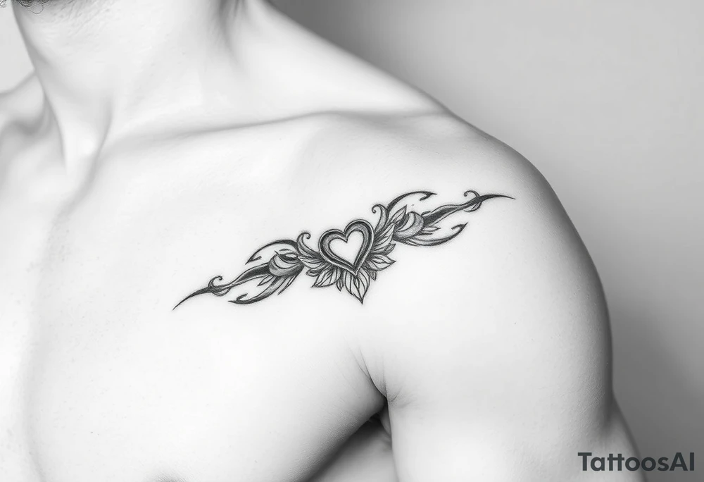 A tattoo representing the embracement of homosexuality. Keep the design elegant, modern, and deeply meaningful. tattoo idea