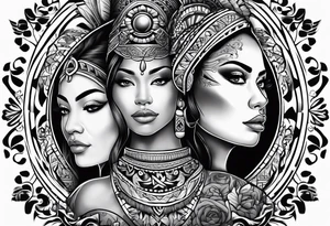 Pacific Northwest
Mexican American inspiration. Family of four. Add faith tattoo idea