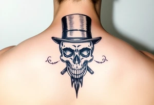 voodoo skull, top hat, tattoo idea