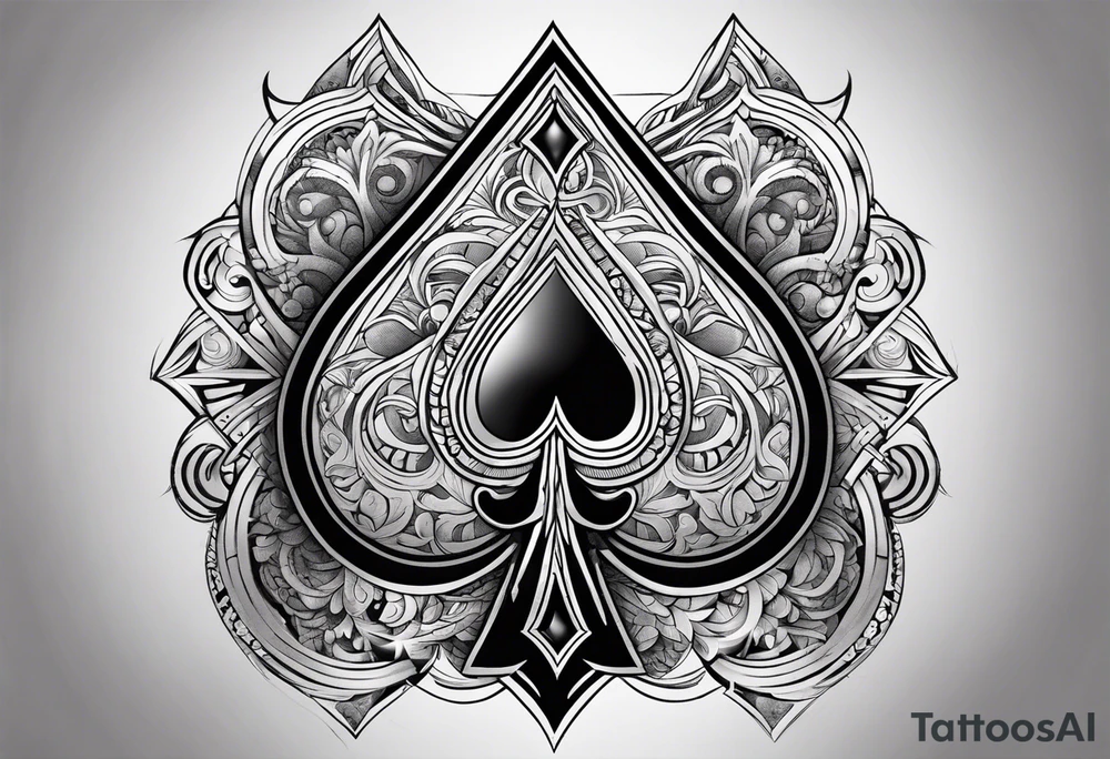 Ace of spades tattoo idea