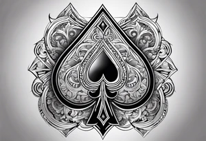 Ace of spades tattoo idea