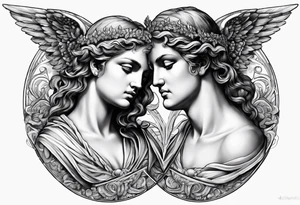 angels from ancient greece tattoo idea