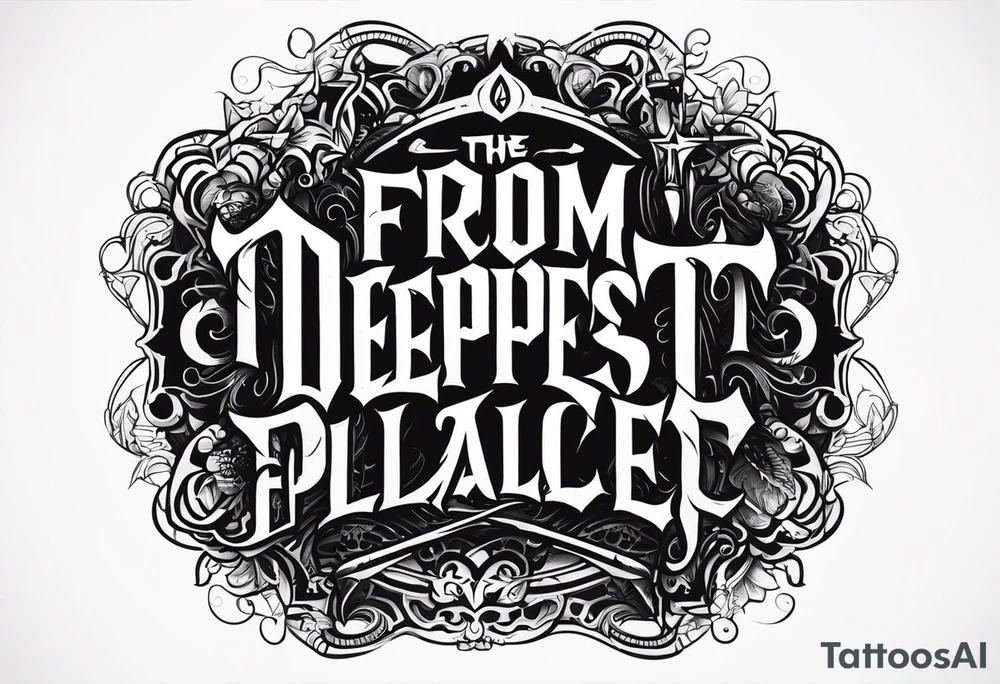 from the deepest darkest place comes evil tattoo idea