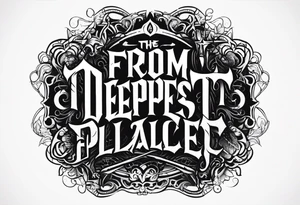 from the deepest darkest place comes evil tattoo idea