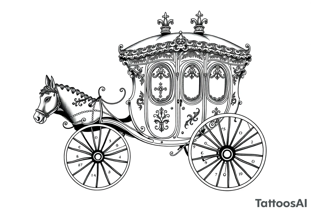 royal carriage tattoo idea