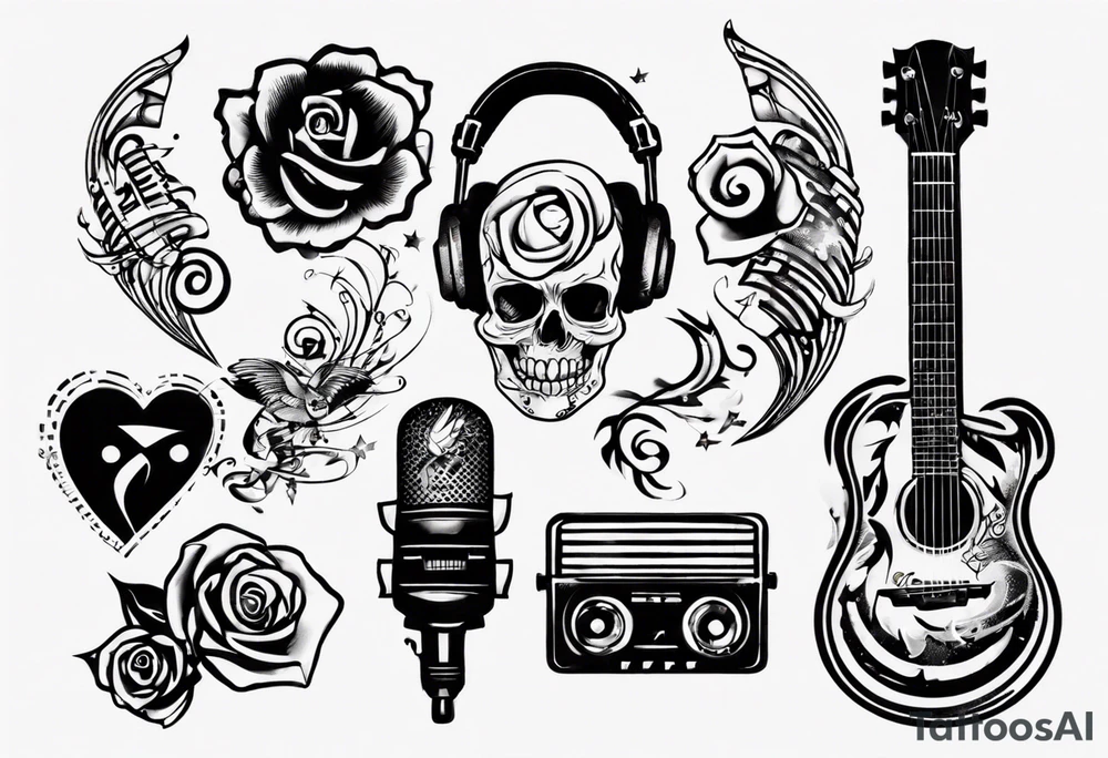 music tattoo idea