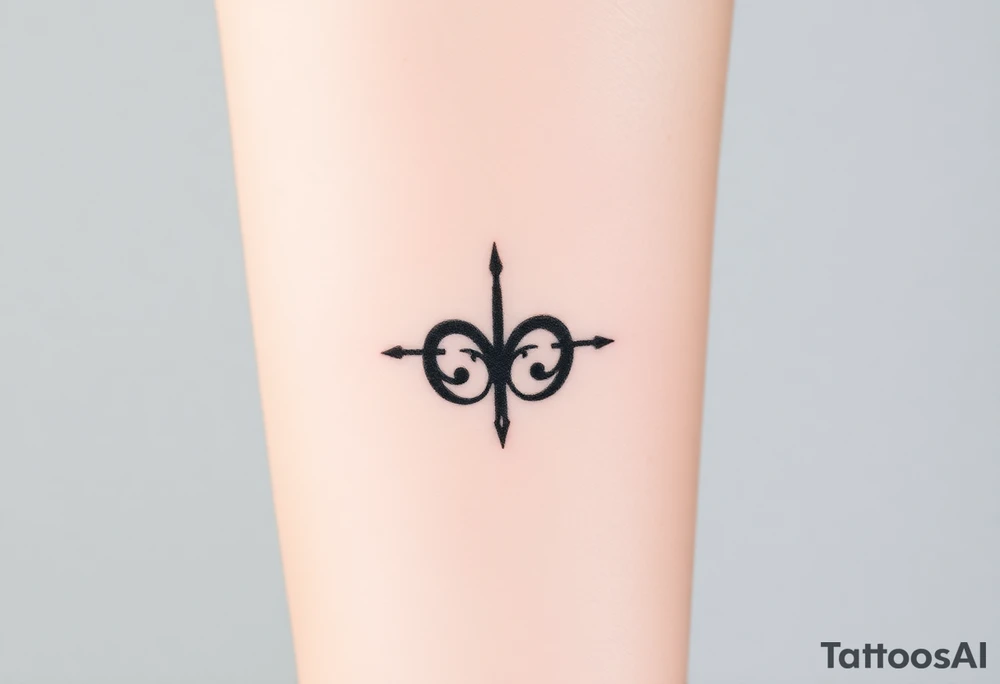 A powerful Viking love rune carved into an ancient stone tattoo idea