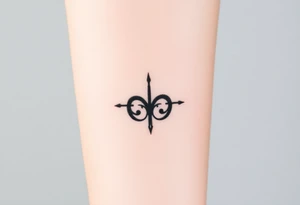 A powerful Viking love rune carved into an ancient stone tattoo idea