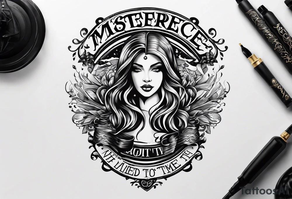 Lettering: No need to run after the time tattoo idea