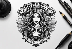 Lettering: No need to run after the time tattoo idea