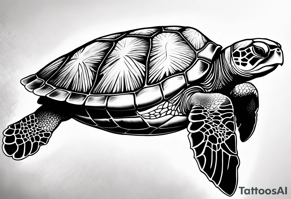 Sea turtle tattoo idea