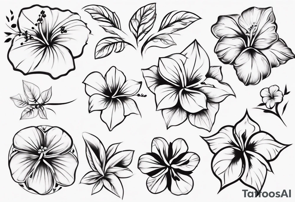 Hibiscusflower Ornament tattoo idea