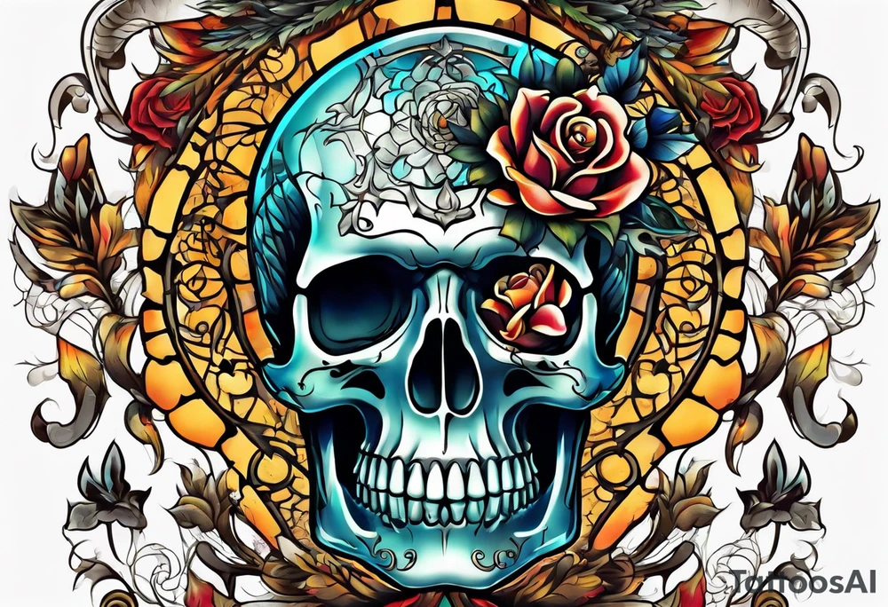 Skeleton hand tattoo idea