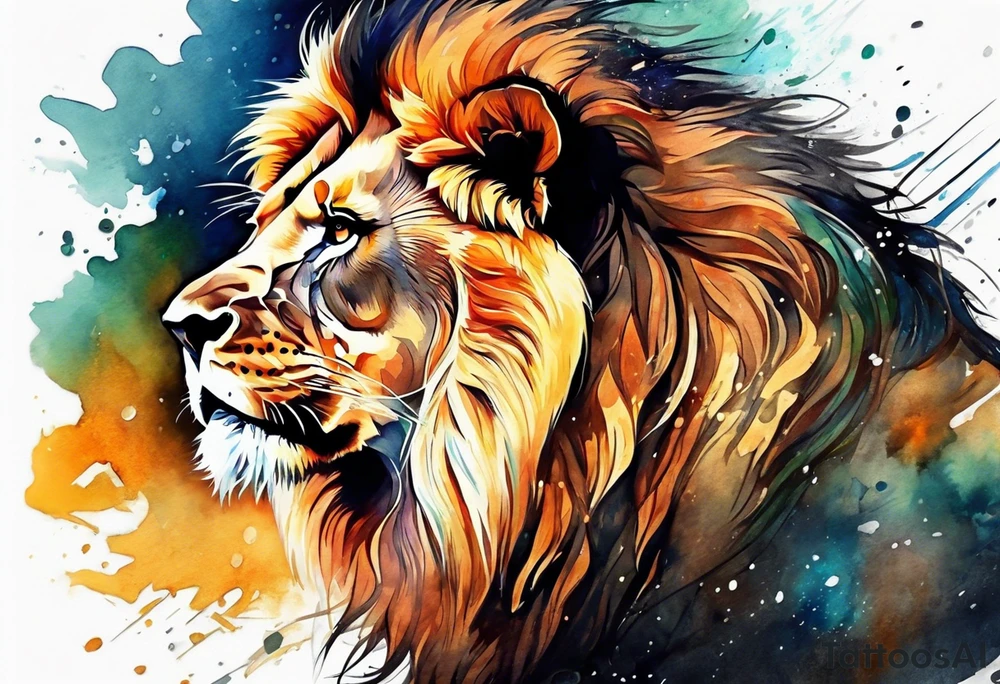 lion tattoo idea