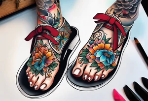 Foot tattoo idea