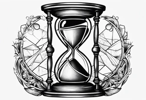 Broken hourglass tattoo idea
