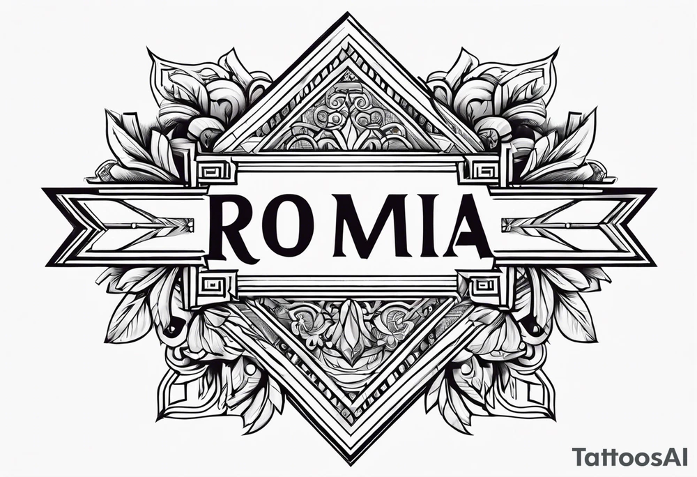 Name Roman in all languages pf word tattoo idea