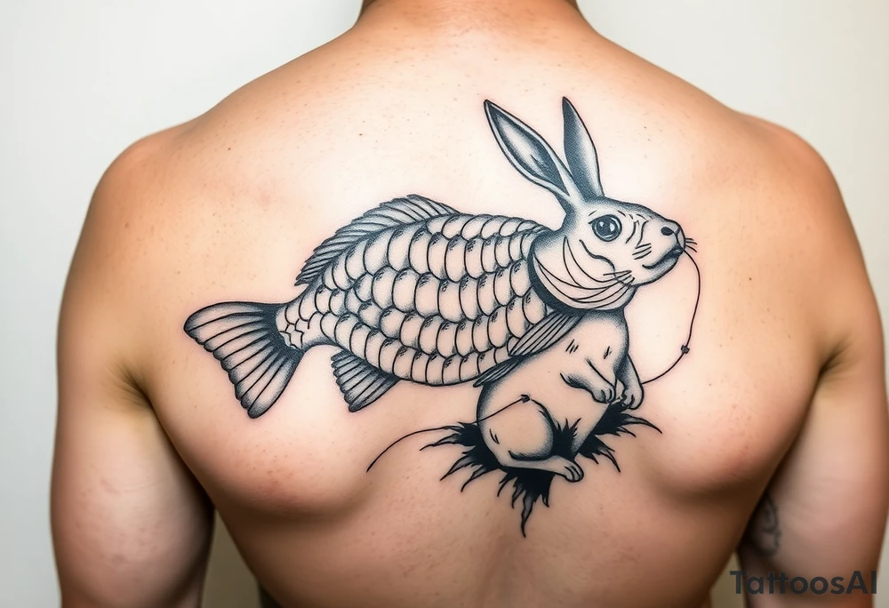 Jesus, Davis ,crappie fishing and rabbit hunting tattoo idea