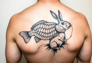 Jesus, Davis ,crappie fishing and rabbit hunting tattoo idea