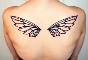 fairy wings gothic tattoo idea