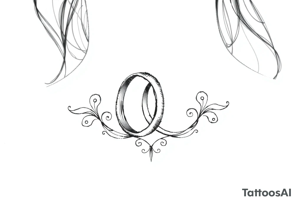 wedding bands tattoo idea