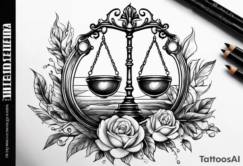 Libra tattoo idea