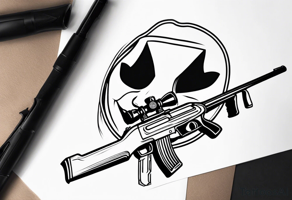 Anonymous with shotgun tattoo idea