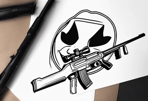 Anonymous with shotgun tattoo idea