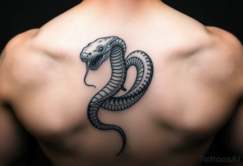 Alien snake tattoo idea