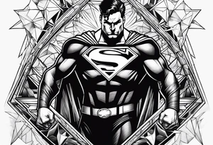 evil superman that will cover up inside of forearm tattoo idea