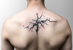 Beautiful and epic 3d milky way that appears to be coming out of the skin tattoo idea
