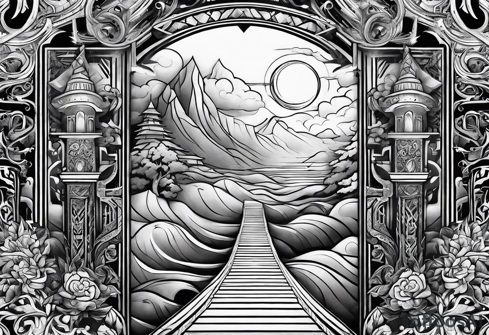 Valhalla steps path tattoo idea