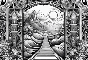 Valhalla steps path tattoo idea
