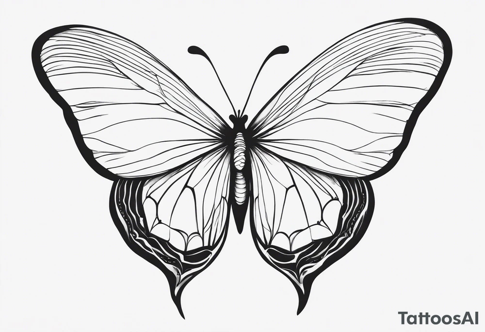 Uma borboleta delicada tattoo idea