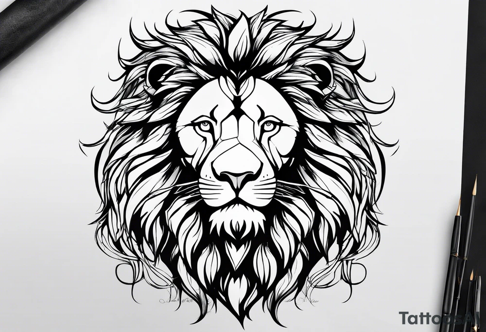Lion from atlas tattoo idea