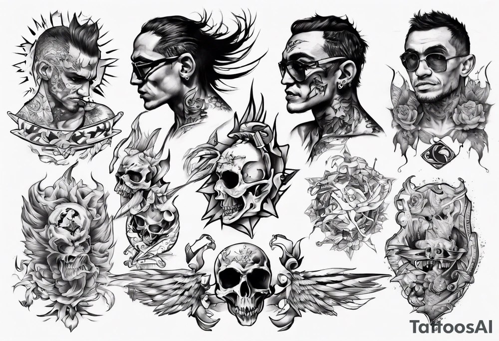 Tony Ferguson back tattoo tattoo idea