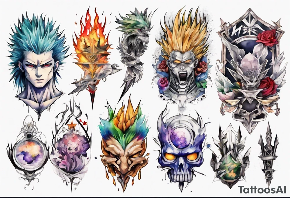 hxh full arms tattoo idea