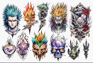 hxh full arms tattoo idea