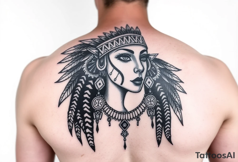 Aztec princess tattoo idea