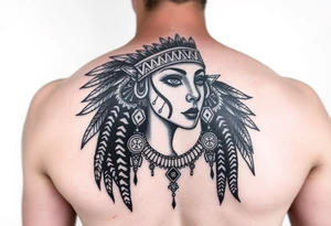 Aztec princess tattoo idea