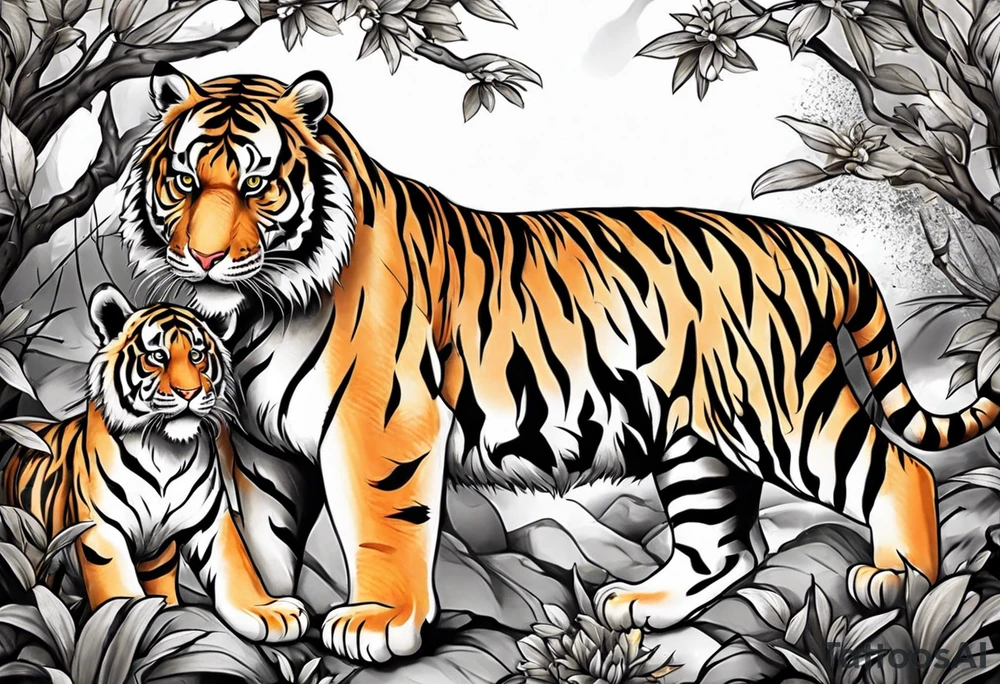 Tiger & Cubs tattoo idea