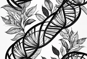 DNA helix made from root.
add leaf
ADAM creation tattoo idea