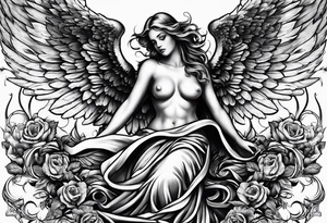 Angel from hell tattoo idea