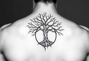 vitruvian man

tree of life
with circle tattoo idea
