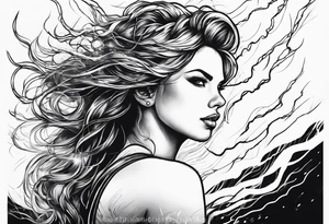 Thunderstorm , lightning tattoo idea