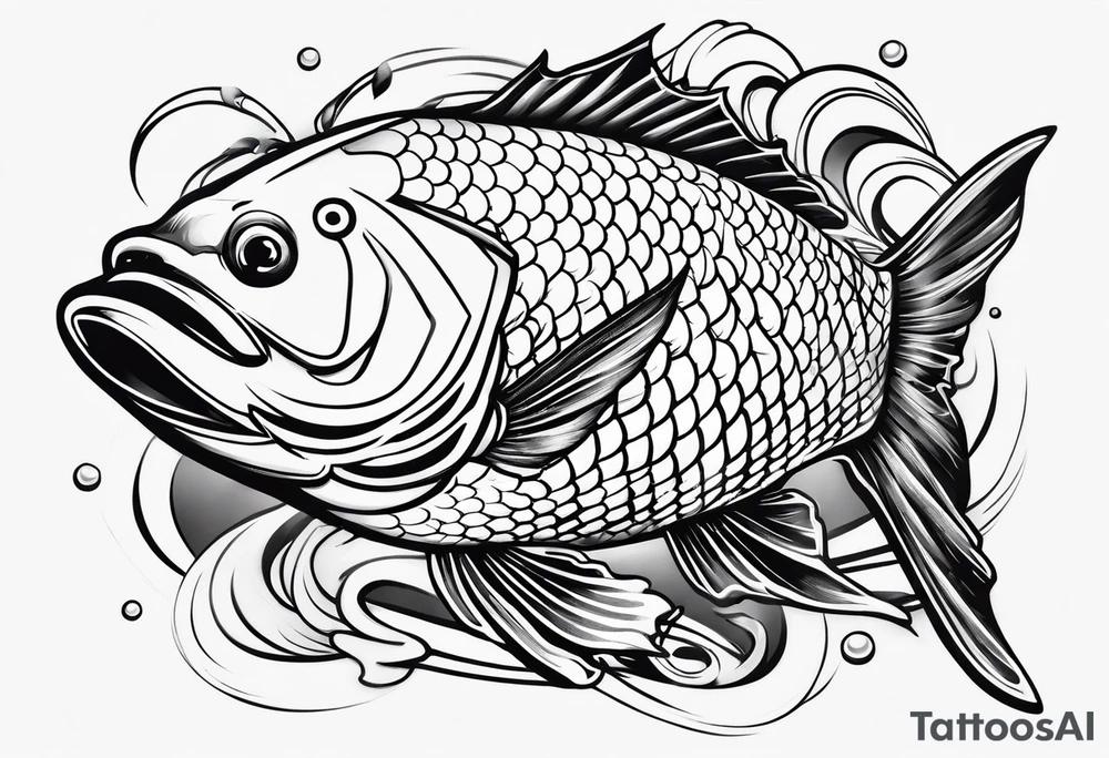 traditional coyfish japanese tattoo idea