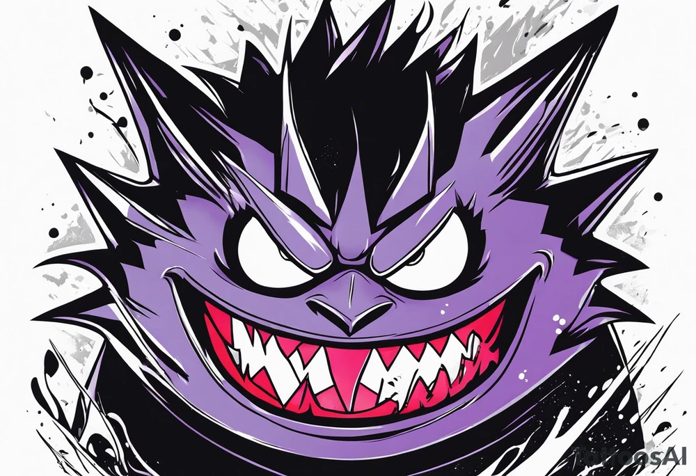 Gengar as Ichigo Kurosaki Vasto Lorde 
Hollow form tattoo idea