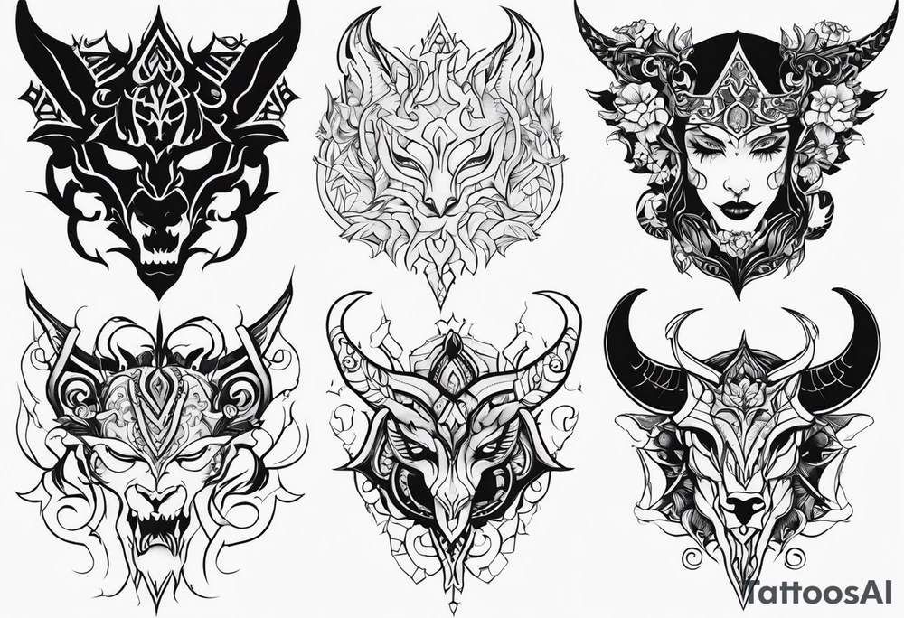 Silure glane demoniaque tattoo idea