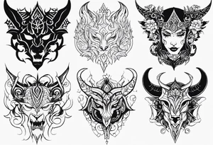 Silure glane demoniaque tattoo idea