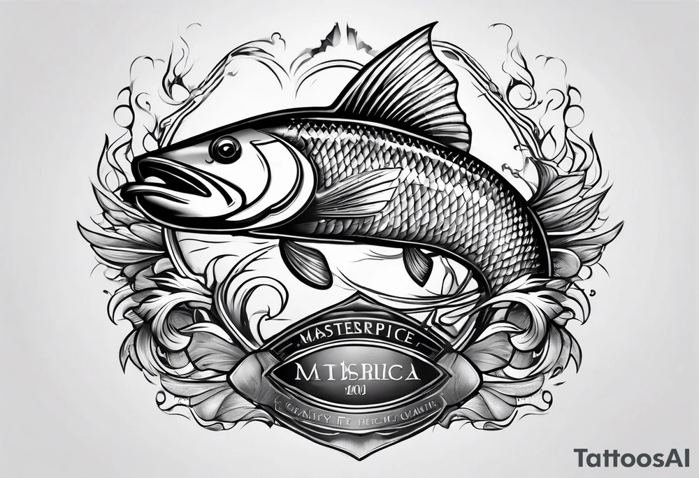 fishing in heaven tattoo idea